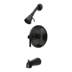 Kingston Brass NuWave French 3 Handle Tub and Shower Faucet